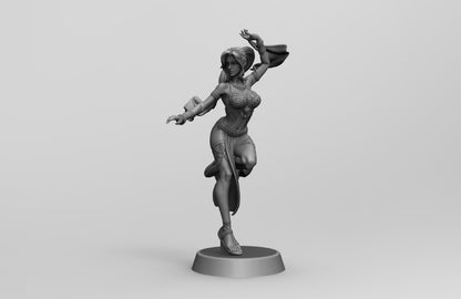 1/35 - 1/6 3D Print Model Kit Modern Beautiful Girl Dancer Unpainted