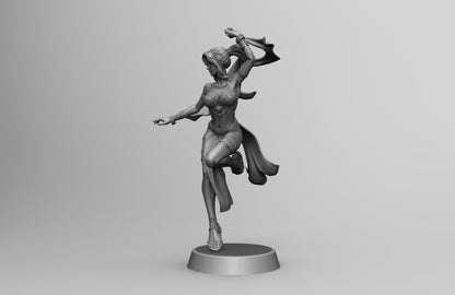 1/35 - 1/6 3D Print Model Kit Modern Beautiful Girl Dancer Unpainted