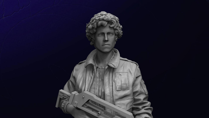 1/35 - 1/12 3D Print Model Kit Alien Beautiful Girls Space Soldiers Unpainted