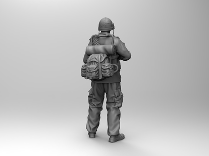 1/16 4pcs 3D Print Model Kit US Army Soldiers Vietnam War Unpainted