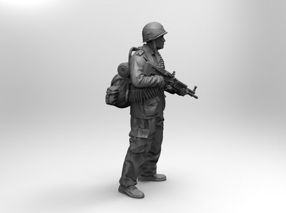 1/16 4pcs 3D Print Model Kit US Army Soldiers Vietnam War Unpainted