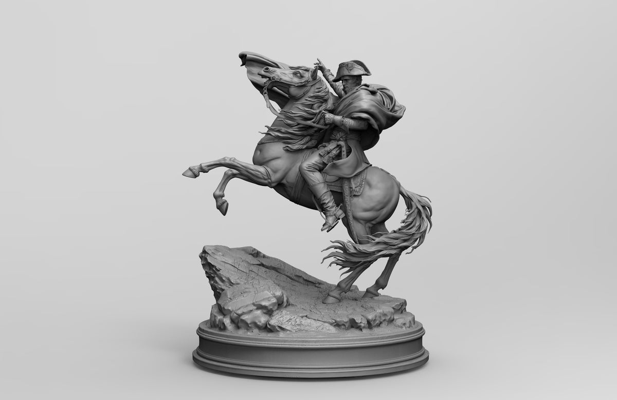 1/35 - 1/16 2pcs 3D Print Model Kit Napoleon Horseman Unpainted