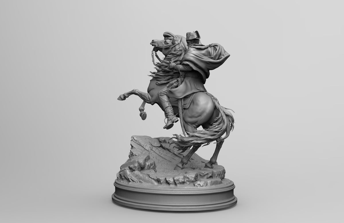 1/35 - 1/16 2pcs 3D Print Model Kit Napoleon Horseman Unpainted