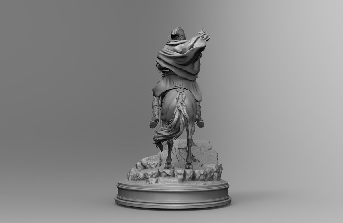 1/35 - 1/16 2pcs 3D Print Model Kit Napoleon Horseman Unpainted