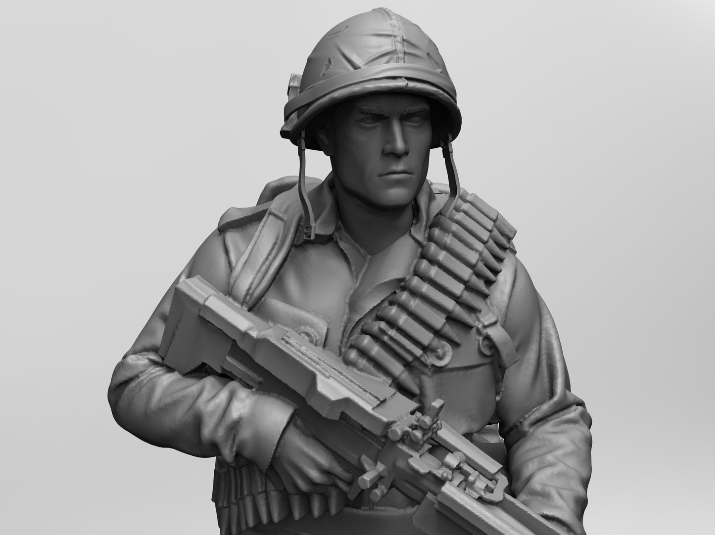 1/16 4pcs 3D Print Model Kit US Army Soldiers Vietnam War Unpainted