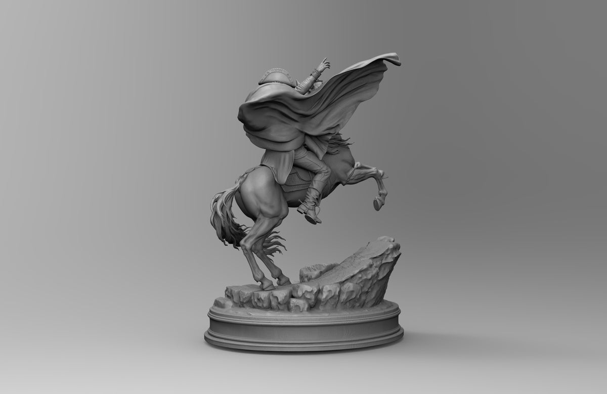 1/35 - 1/16 2pcs 3D Print Model Kit Napoleon Horseman Unpainted