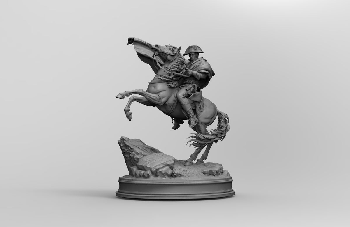 1/35 - 1/16 2pcs 3D Print Model Kit Napoleon Horseman Unpainted
