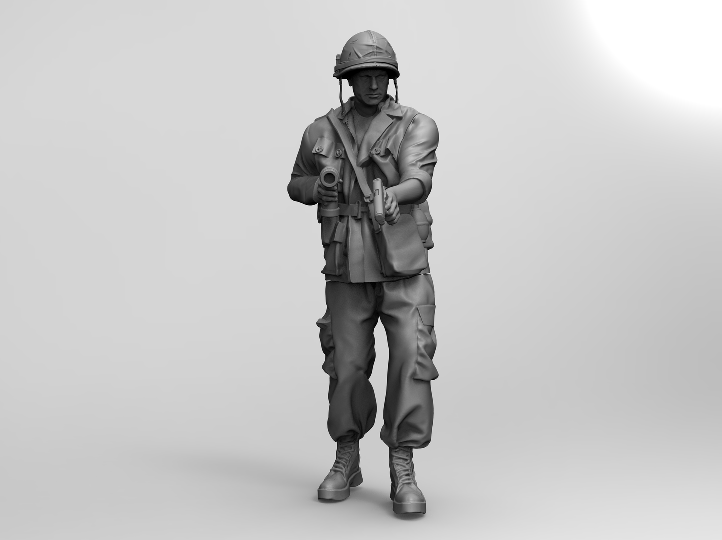 1/16 4pcs 3D Print Model Kit US Army Soldiers Vietnam War Unpainted