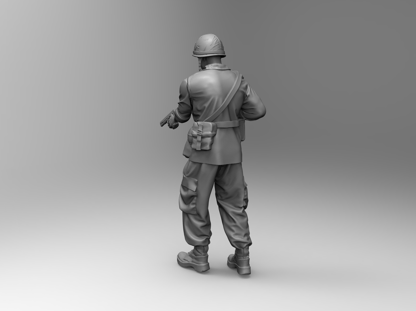 1/16 4pcs 3D Print Model Kit US Army Soldiers Vietnam War Unpainted