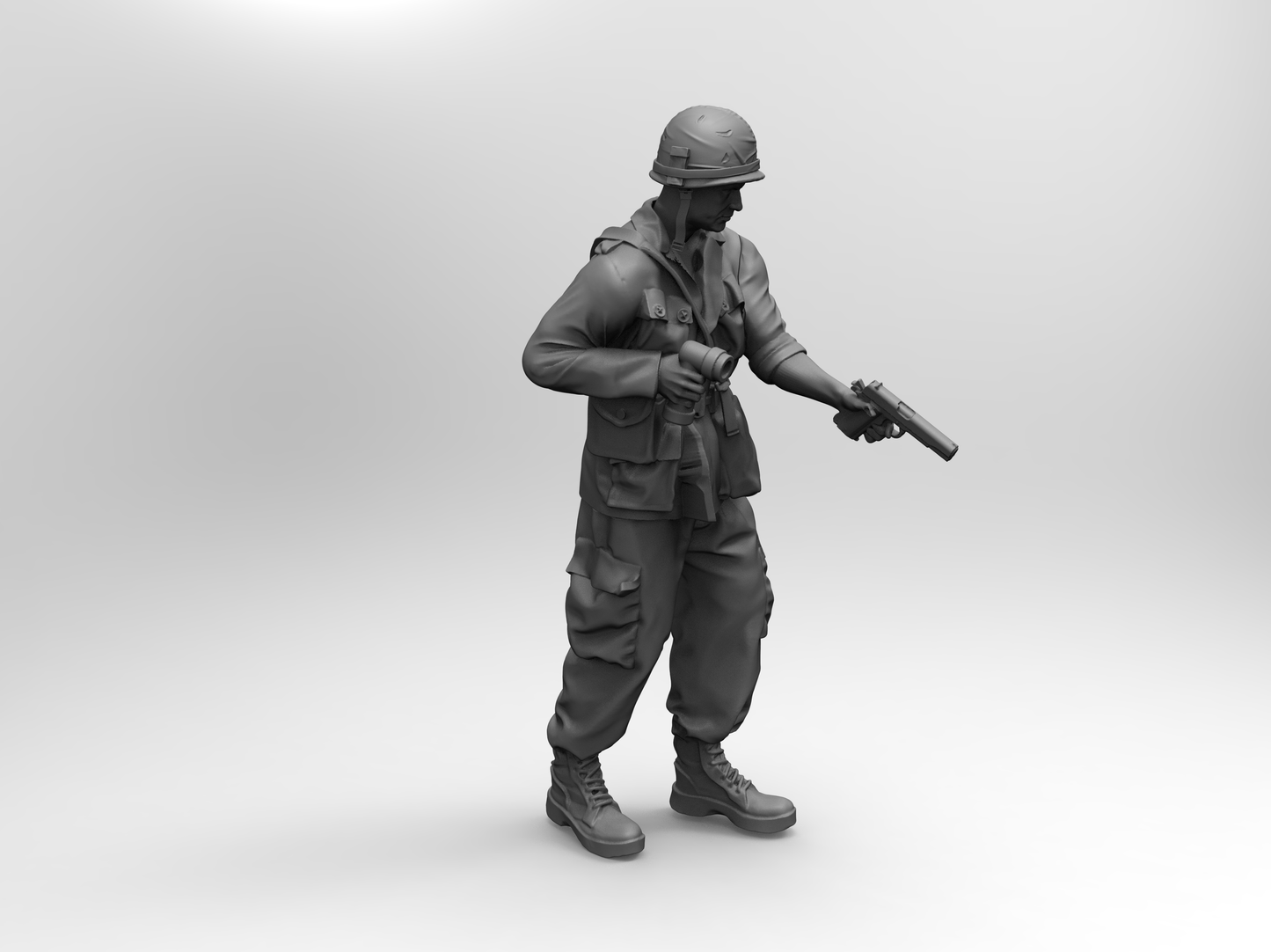 1/16 4pcs 3D Print Model Kit US Army Soldiers Vietnam War Unpainted