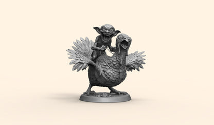 1/35 - 1/6 3D Print Model Kit Goblin on Turkey Unpainted