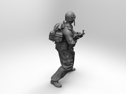 1/16 4pcs 3D Print Model Kit US Army Soldiers Vietnam War Unpainted