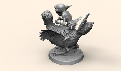 1/35 - 1/6 3D Print Model Kit Goblin on Turkey Unpainted