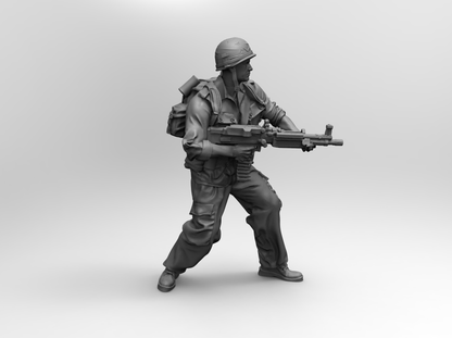 1/16 4pcs 3D Print Model Kit US Army Soldiers Vietnam War Unpainted