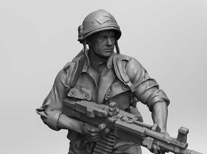 1/16 4pcs 3D Print Model Kit US Army Soldiers Vietnam War Unpainted