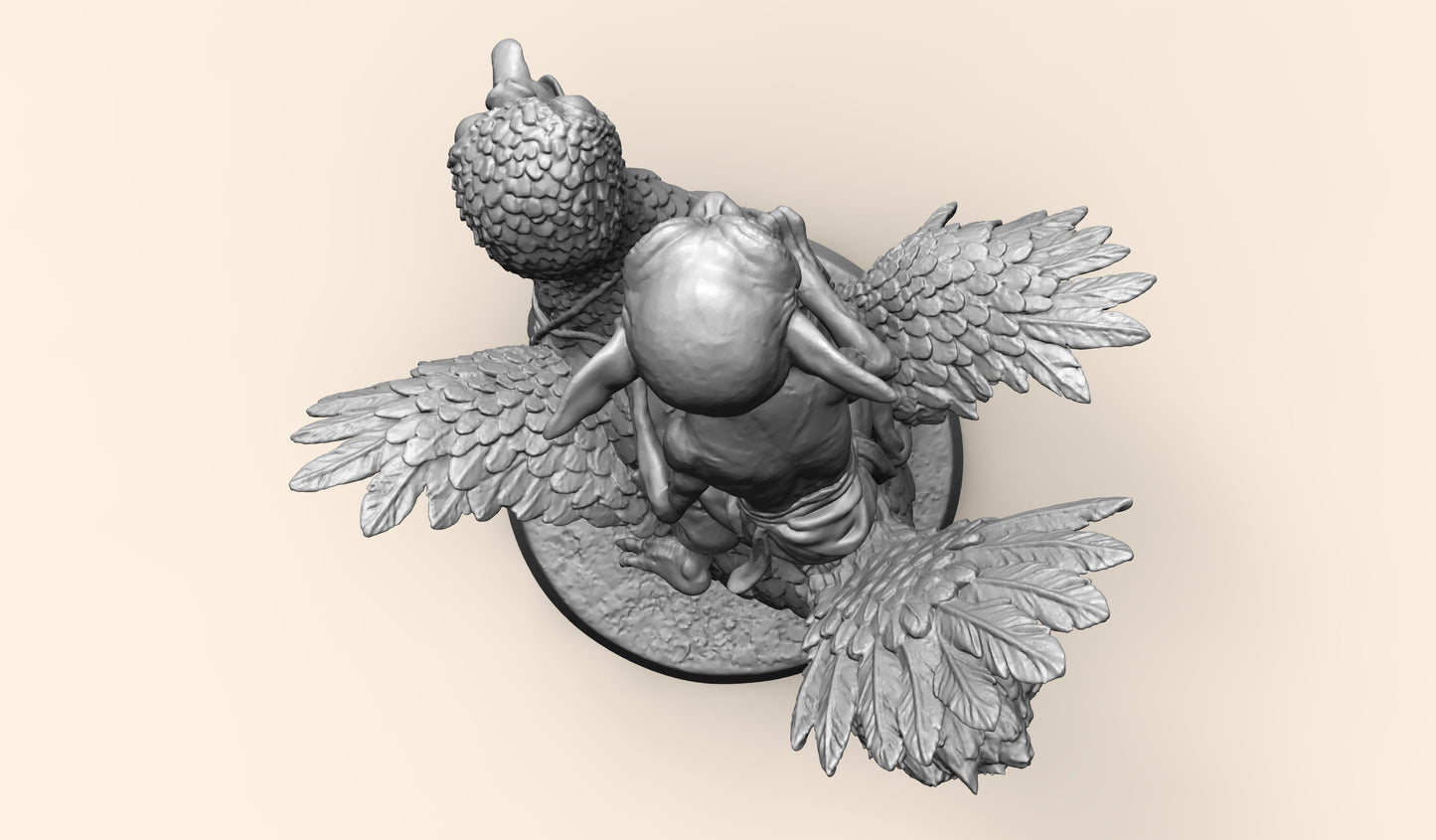 1/35 - 1/6 3D Print Model Kit Goblin on Turkey Unpainted