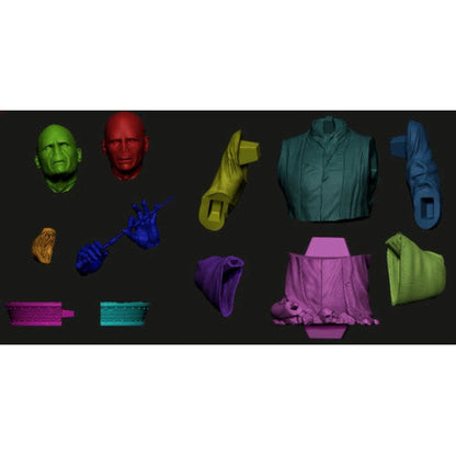 Digital STL Voldemort Bust