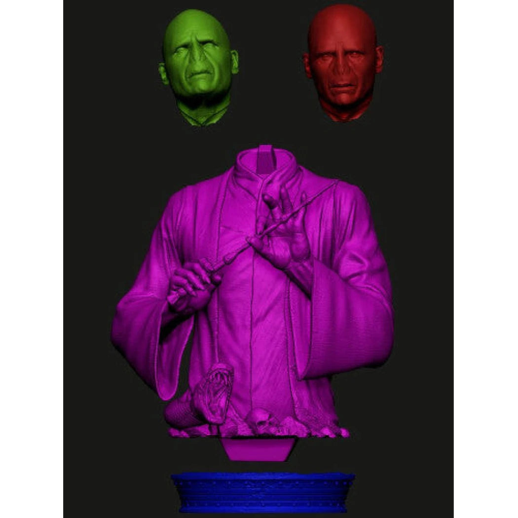 Digital STL Voldemort Bust
