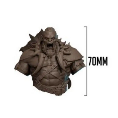 1/10 BUST 70mm Resin Model Kit Warrior Barbarian Orc Warcraft Unpainted - Model-Fan-Store