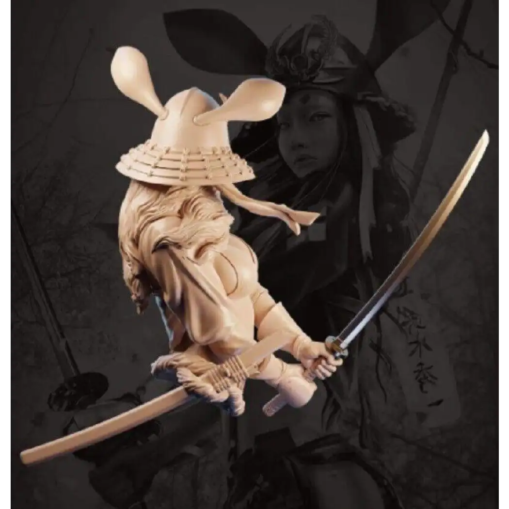 1/10 BUST Resin Model Kit Beautiful Girl Warrior Samurai Fantasy Unpainted - Model-Fan-Store