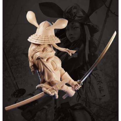 1/10 BUST Resin Model Kit Beautiful Girl Warrior Samurai Fantasy Unpainted - Model-Fan-Store