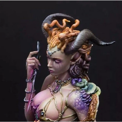 1/12 BUST Resin Model Kit Beautiful Girl Devil Goddess Enchantress Unpainted - Model-Fan-Store