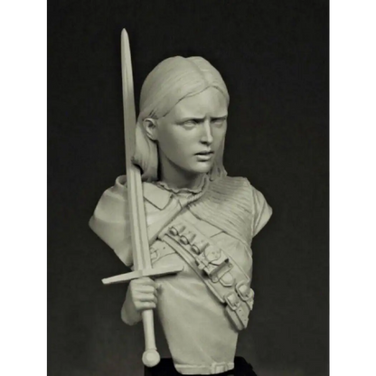 1/12 BUST Resin Model Kit Beautiful Girl Medieval Celtic Warrior Unpainted - Model-Fan-Store