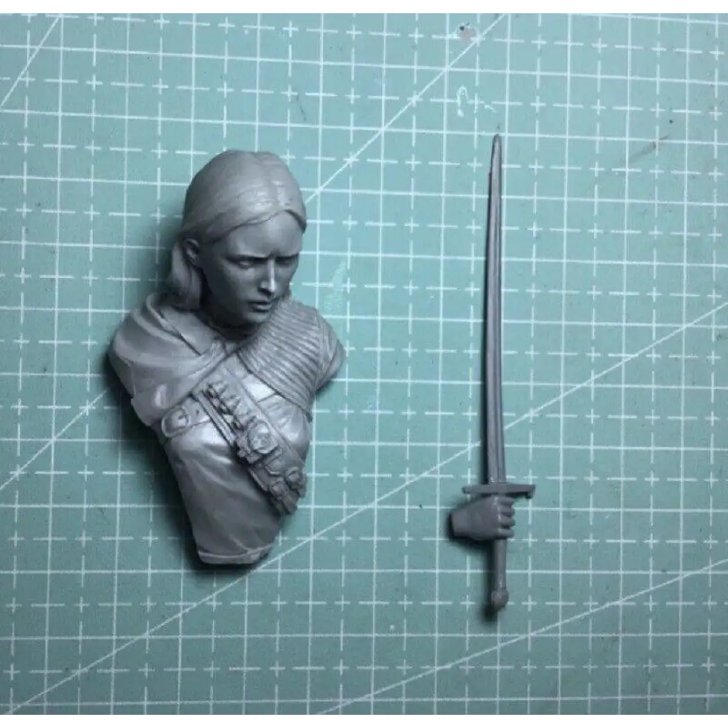 1/12 BUST Resin Model Kit Beautiful Girl Medieval Celtic Warrior Unpainted - Model-Fan-Store