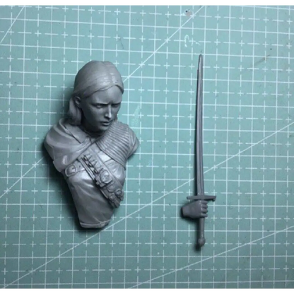 1/12 BUST Resin Model Kit Beautiful Girl Medieval Celtic Warrior Unpainted - Model-Fan-Store