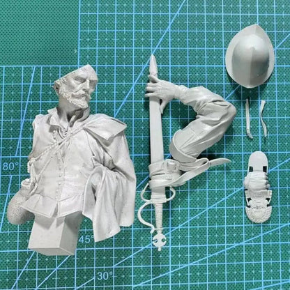 1/12 BUST Resin Model Kit Spanish Conquistador Treasure Incas Unpainted - Model-Fan-Store