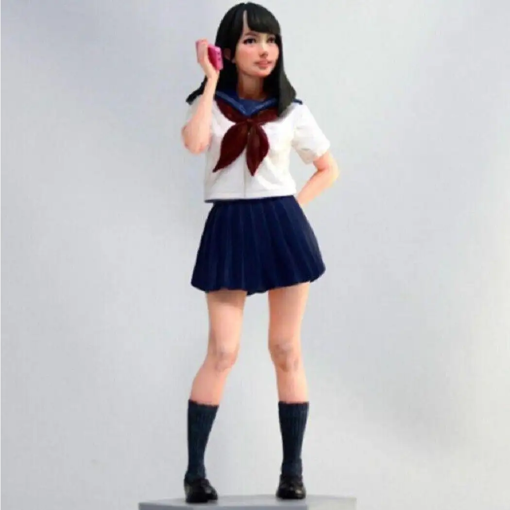 1/12 Resin Model Kit Asian Beautiful Girl in School Uniform Unpainted - Model-Fan-Store