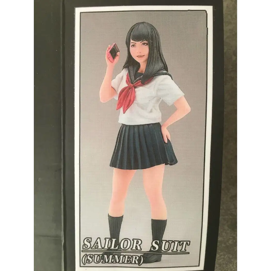 1/12 Resin Model Kit Asian Beautiful Girl in School Uniform Unpainted - Model-Fan-Store