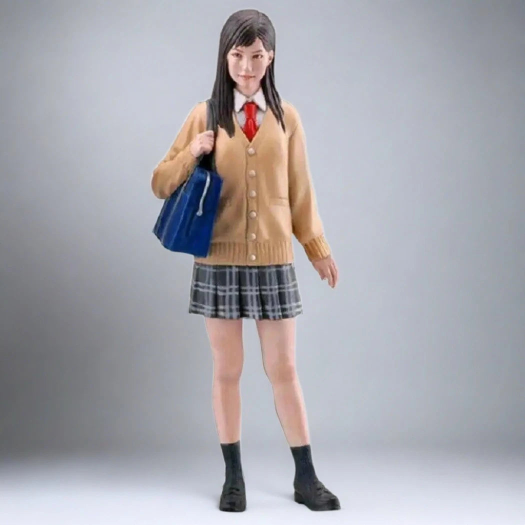 1/12 Resin Model Kit Modern Asian Girl Schoolgirl Unpainted - Model-Fan-Store