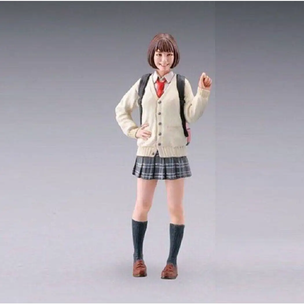 1/12 Resin Model Kit Modern Asian Girl Schoolgirl Unpainted - Model-Fan-Store