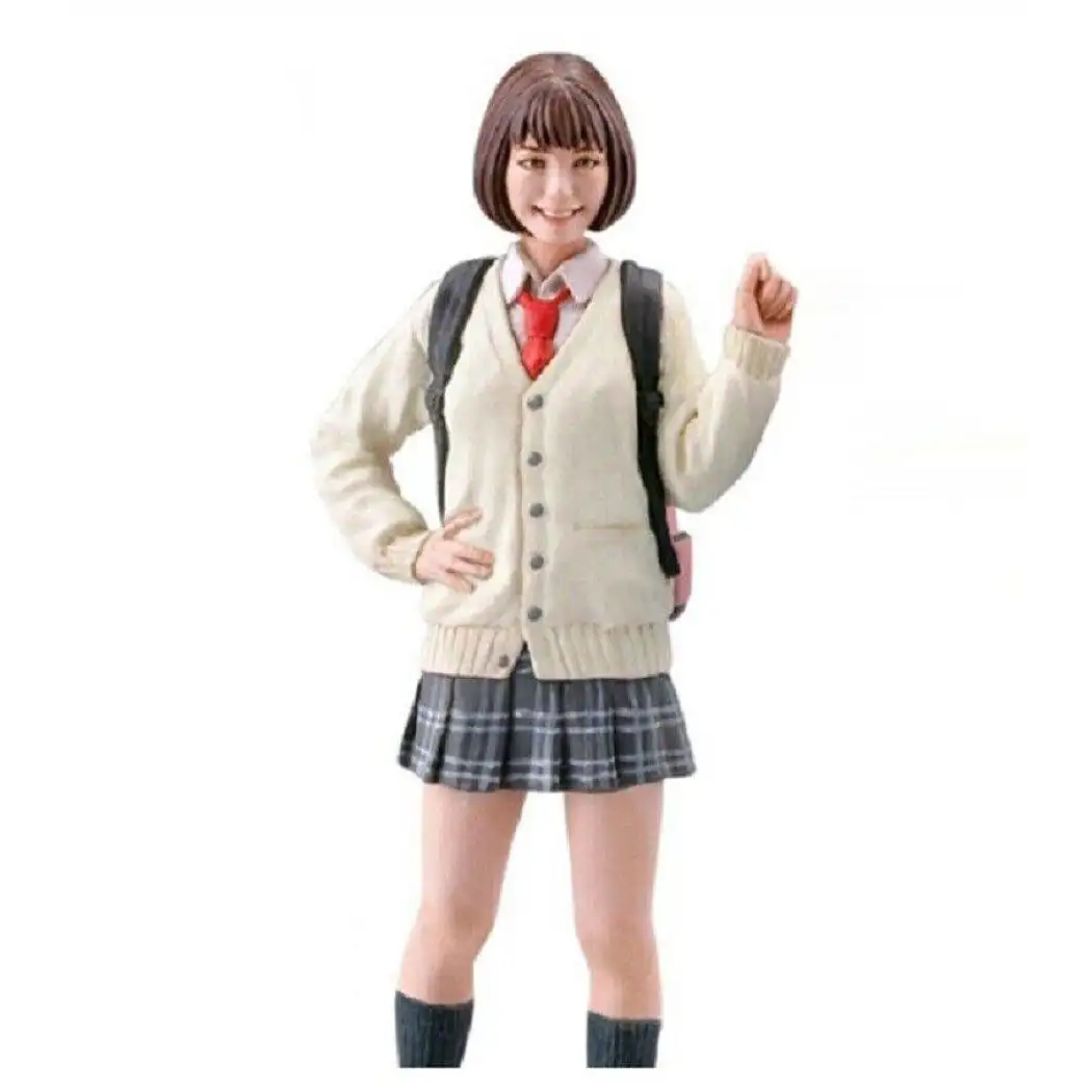 1/12 Resin Model Kit Modern Asian Girl Schoolgirl Unpainted - Model-Fan-Store