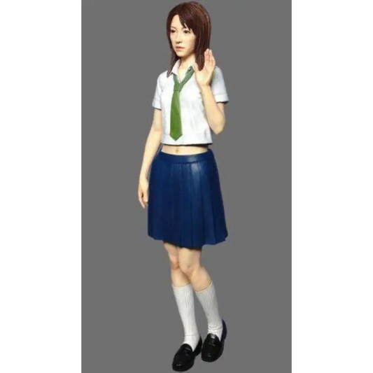 1/16 Resin Model Kit Modern Asian Beautiful Girl School Uniform Unpainted - Model-Fan-Store