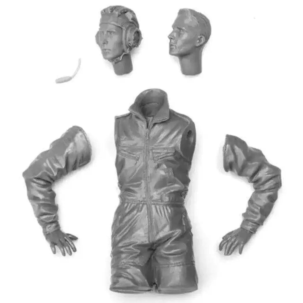 Unpainted Model Kit 1/16 Resin Model Kit Modern German Soldier Tank Commander Unpainted ...