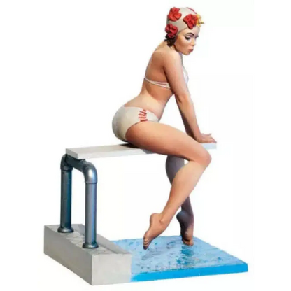 1/20 80mm Resin Model Kit Summer Swimming Pin Up Beautiful Girl Unpainted - Model-Fan-Store