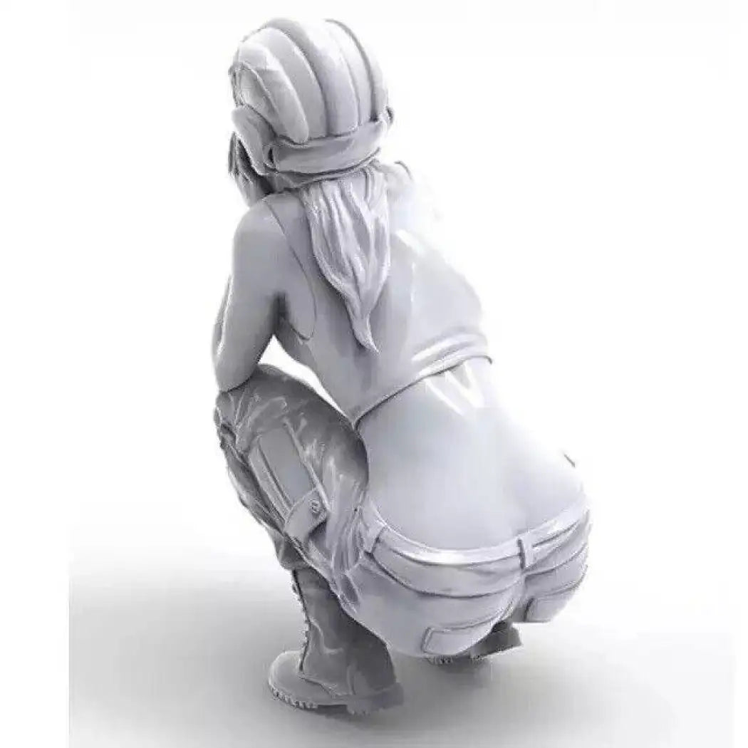 1/20 Resin Model Kit Modern Beautiful Girl in a Tank Helmet Unpainted B3 - Model-Fan-Store