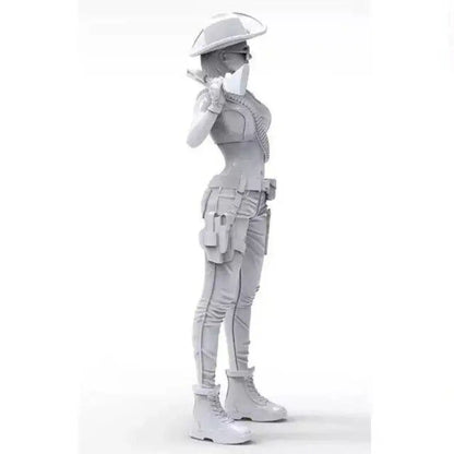 1/20 Resin Model Kit Modern Beautiful Girl Woman with a Rifle Unpainted B3 - Model-Fan-Store