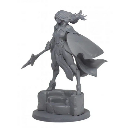 1/24 70mm Resin Model Kit Beautiful Girl Monster Slayer Fantasy Unpainted - Model-Fan-Store