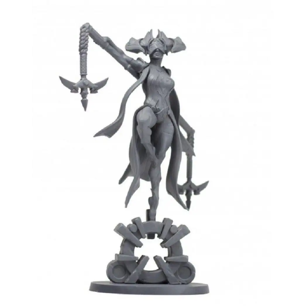 1/24 70mm Resin Model Kit Beautiful Girl Monster Slayer Mage Fantasy Unpainted - Model-Fan-Store