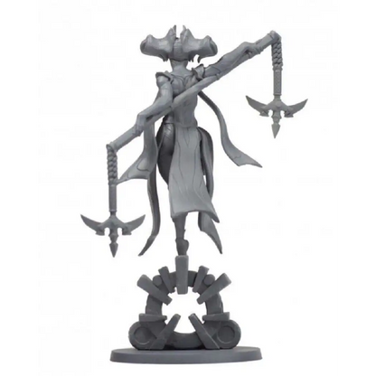 1/24 70mm Resin Model Kit Beautiful Girl Monster Slayer Mage Fantasy Unpainted - Model-Fan-Store