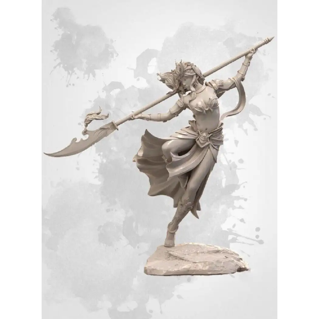 1/24 75mm Resin Model Kit Asian Beautiful Girl Fighter Master Unpainted - Model-Fan-Store