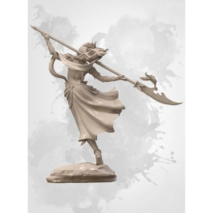 1/24 75mm Resin Model Kit Asian Beautiful Girl Fighter Master Unpainted - Model-Fan-Store