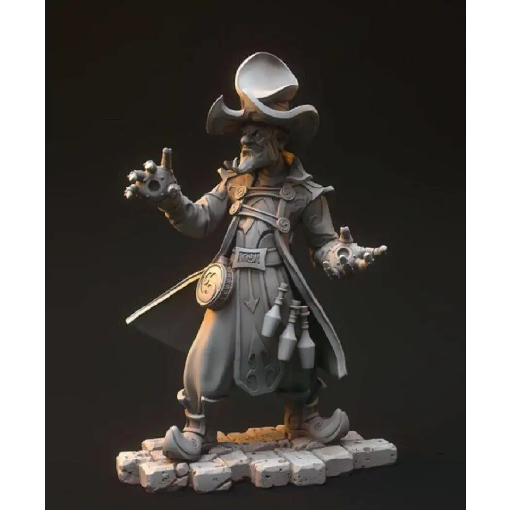 1/24 75mm Resin Model Kit Wanderer Evil Wizard Jin Unpainted - Model-Fan-Store