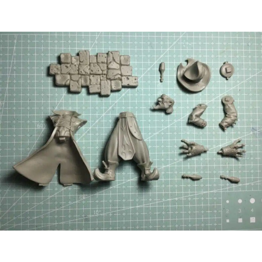 1/24 75mm Resin Model Kit Wanderer Evil Wizard Jin Unpainted - Model-Fan-Store