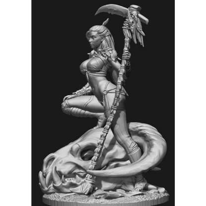 1/24 Resin Model Kit Amazon Beautiful Girl Barbarian Dragon Hunter Unpainted C1 - Model-Fan-Store