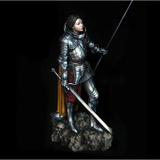 1/24 Resin Model Kit Beautiful Girl Medieval Knight Jeanne d'Arc Unpainted - Model-Fan-Store