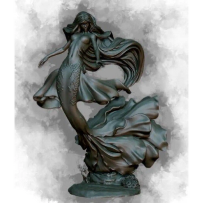 1/24 Resin Model Kit Beautiful Girl Mermaid Underwater Nymph Unpainted XXX - Model-Fan-Store